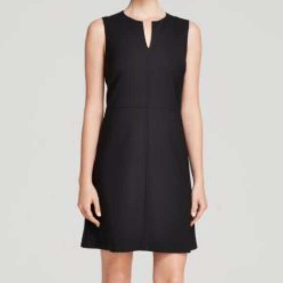 Theory Miyani Edition Sheath Dress Size 4 Black Career Cocktail Sleeveless Lined - Picture 1 of 9